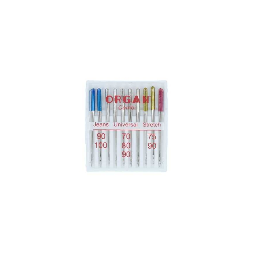 Organ 10pcs(Jeans Nr90/100Universal Nr70/80/90Strech Nr75/90) 530011