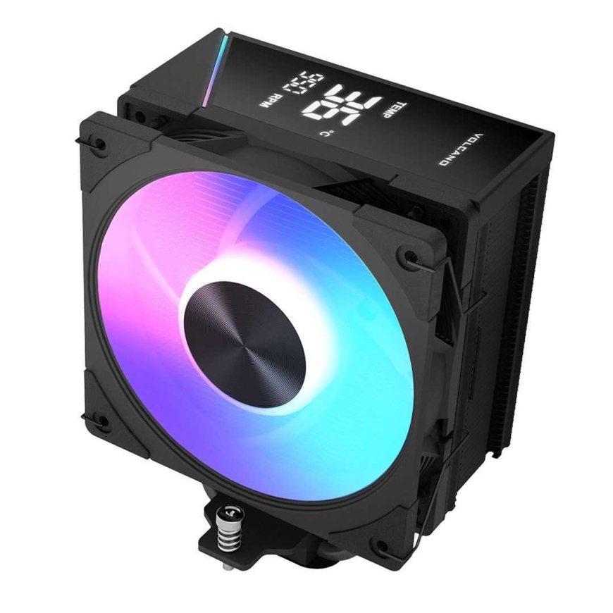 Modecom Volcano 0C T102 LCD 120mm ARGB CPU dzesētājs melns – 2