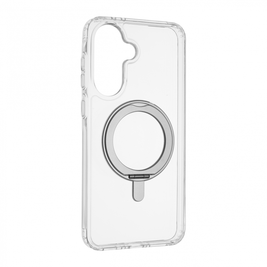 FoneKit Premium Kickstand MagSafe kaitseümbris alusplaadiga, Samsung Galaxy A37, läbipaistev – 3