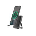 Gembird PB10-WPC15MS-01 Magnetic wireless powerbank with integrated stand, 15W, 10000 mAh, black Gembird PB10-WPC15MS-01 Magnetic wireless powerbank with integrated stand, 15W, 10000 mAh, black