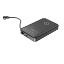 Gembird PB10-WPC15MS-01 Magnetinė bevielė išorinė baterija su integruotu stovu, 15W, 10000 mAh, juoda Gembird PB10-WPC15MS-01 Magnetinė bevielė išorinė baterija su integruotu stovu, 15W, 10000 mAh, juoda