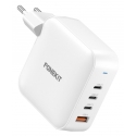 FoneKit GaN PD 165 W greitis įkroviklis, 3 × USB-C + USB-A, balta FoneKit GaN PD 165 W greitis įkroviklis, 3 × USB-C + USB-A, balta