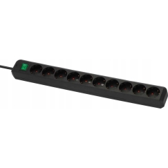 Brennenstuhl Eco-Line 10x 3m Musta