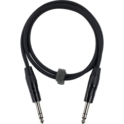 Fuj:tech 6.3 mm TRS male – 6.3 mm TRS male audio cable, 2 m, black