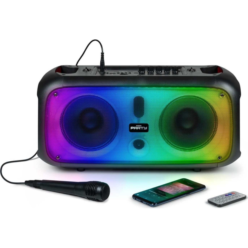 Bigben Kaiutin BigBen Big Ben Bluetooth-kaiutin Mikrofon Party Cube