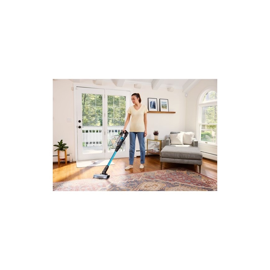 Black & Decker BSV520BRB-QW pulberdušš, kõrgpuhastus/elekterhari, aku kuiv, kotita, 0,65 L, sinine, 2 Ah – 2