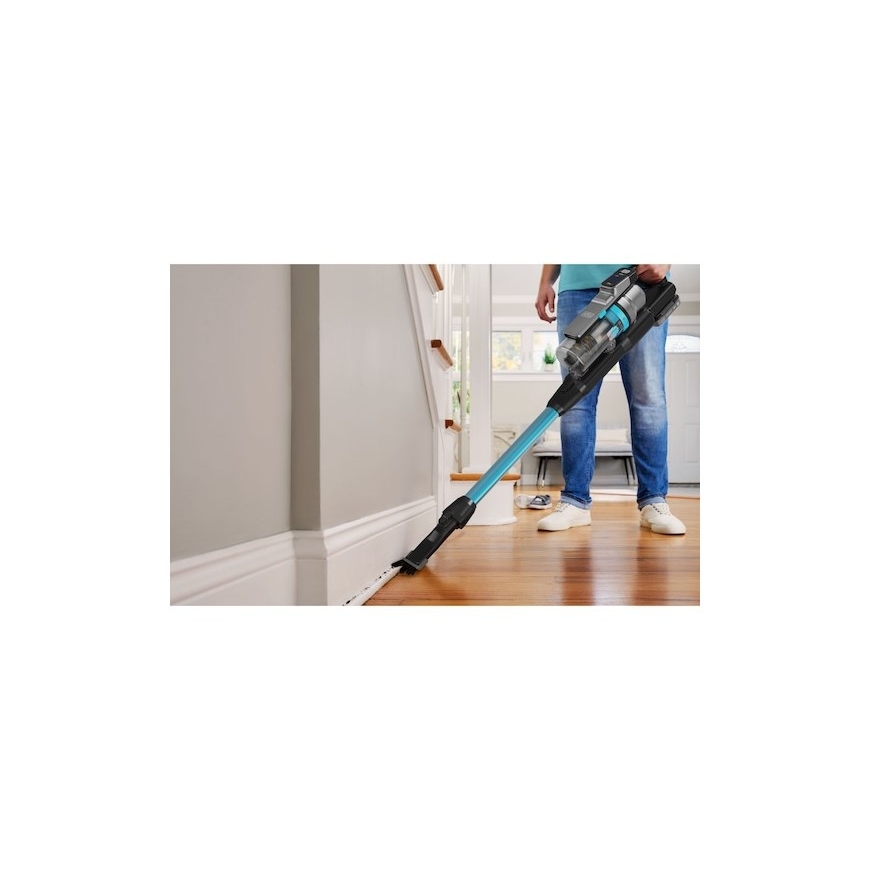 Пылесос Black & Decker BSV520BRB-QW, вертикальный/электрическая метла, аккумуляторный, сухой, без мешка, 0.65 Л, синий, 2 Ач – 4