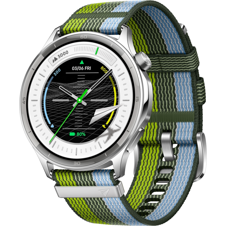 OPPO Watch S nutikellad tekstiilivööga, hõbe
