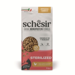 SCHESIR Animal Mono Protein Formula Стерилизованный куриный – сухой корм для кошек – 10 кг