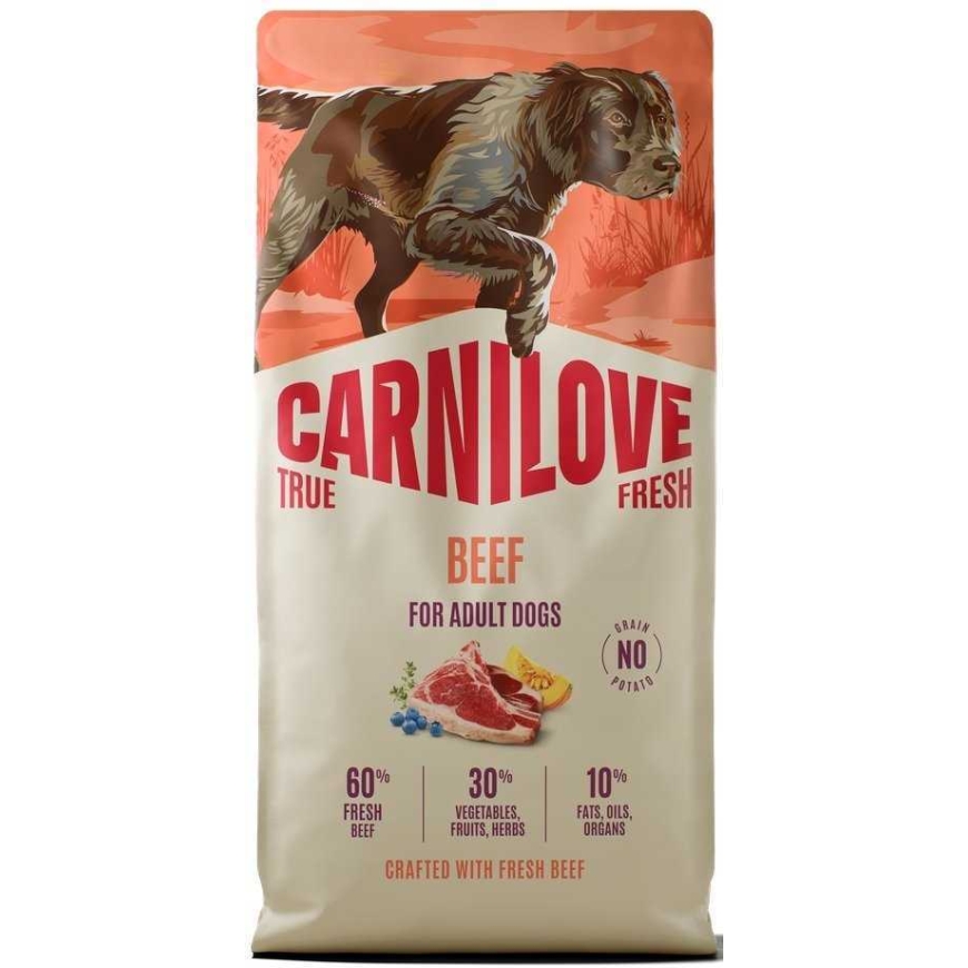 CARNILOVE CARNILOVE TRUE FRESH Dog Dry Beef for Adult All Breeds 12 kg