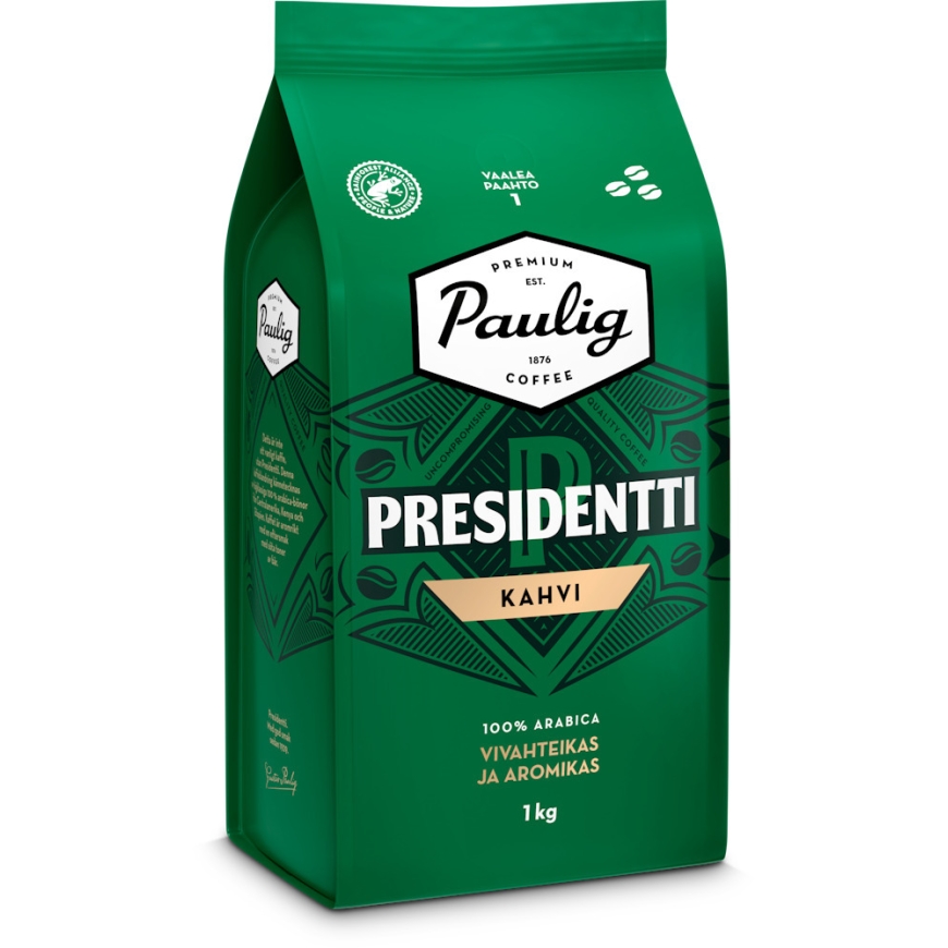 Paulig Presidentti light roast coffee beans, 1 kg