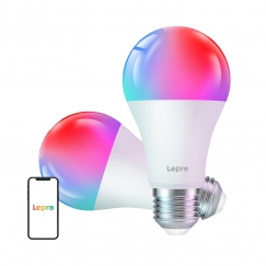 LEPRO B2-2 E27 Wi-Fi LED-lamppu, 1100 lm, 2-pakkaus