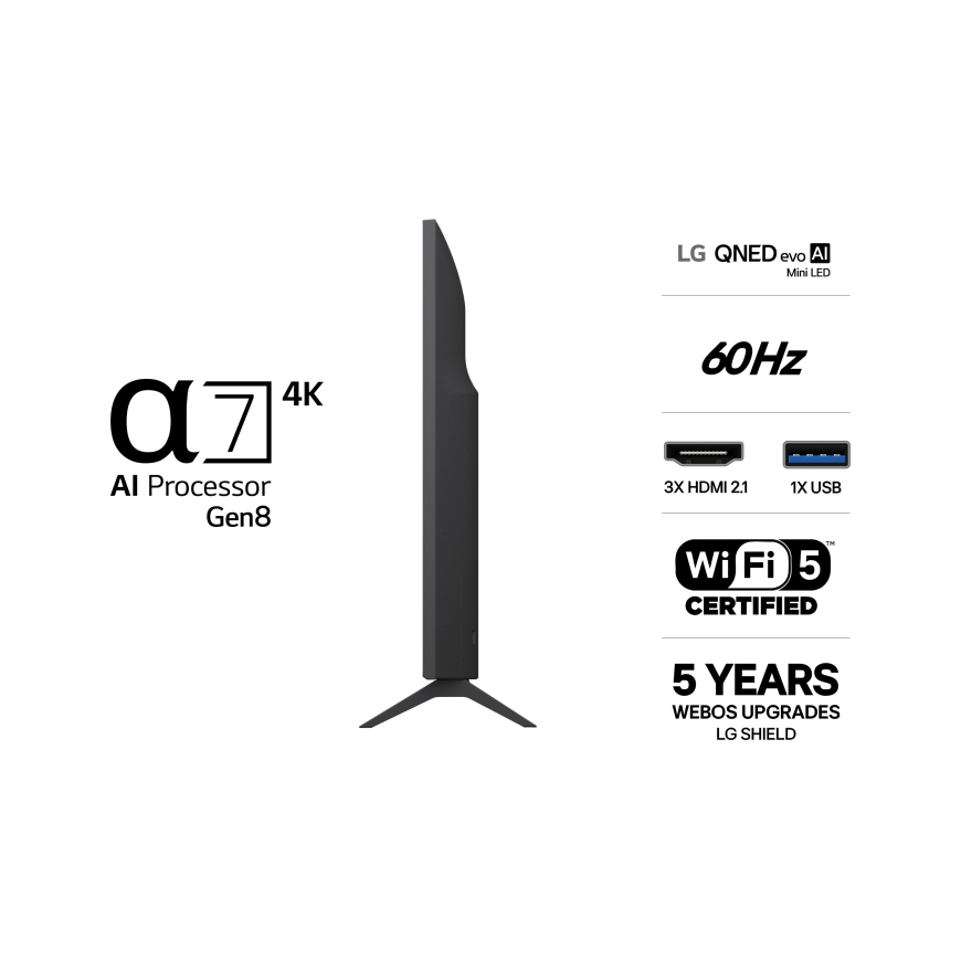 LG 43" QNED8EB – 4K Edge Mini-LED TV – 2