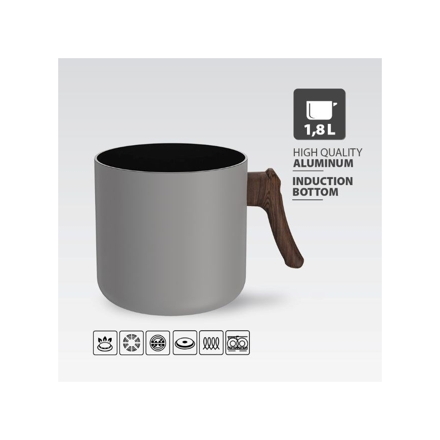1.8L milk pot MR-1211-14M MAESTRO grey – 2
