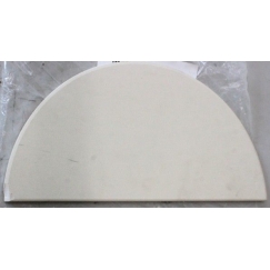 SOLD OUT. | Half moon pizza stone, 190 mm for Kamado 23/24 inch | CHIPPED CORNER