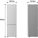 Холодильник-морозильник LG GBBSJ2CCEP, черный, 2 м