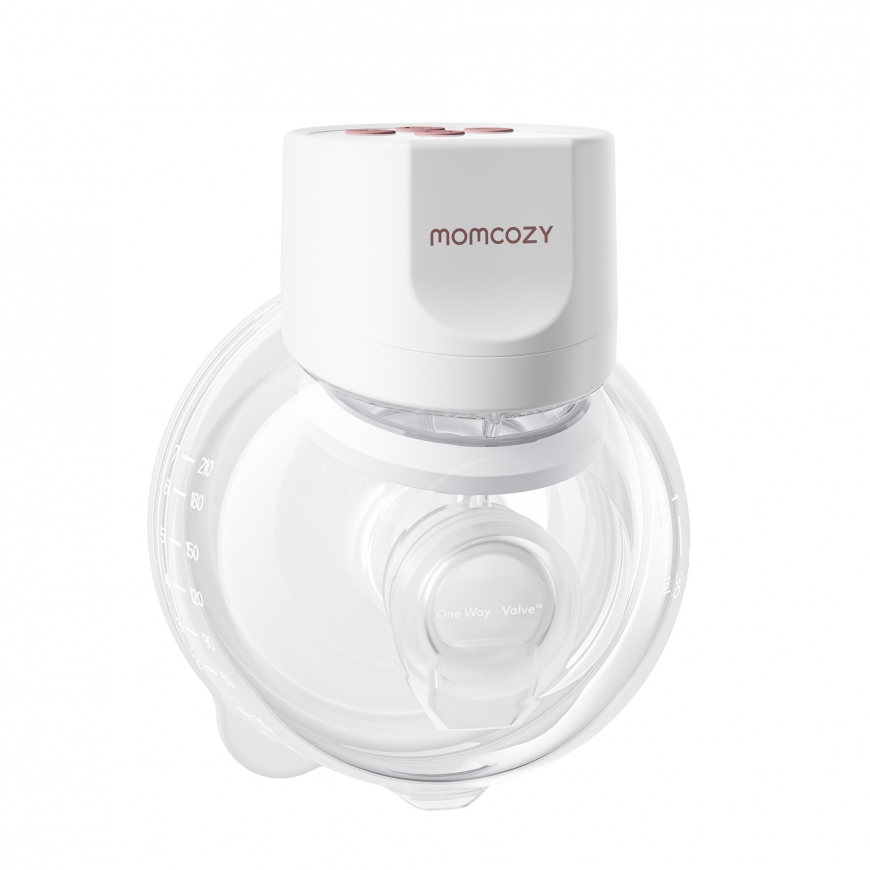 MOMCOZY S12 PRO+ НОСИМЫЙ МОЛОКОСОБИРАТЕЛЬ БЕЛЫЙ ОДИНОЧНЫЙ НАБОР