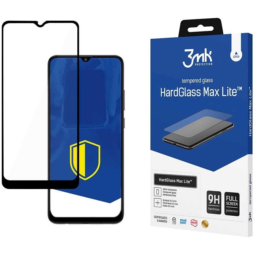3MK "HardGlass Max Lite Защитное Стекло для Galaxy M02s" Черный