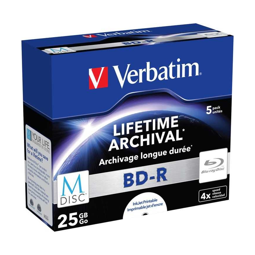 Verbatim BD-R M-Disc 25 GB 4x 5 pcs (43823)