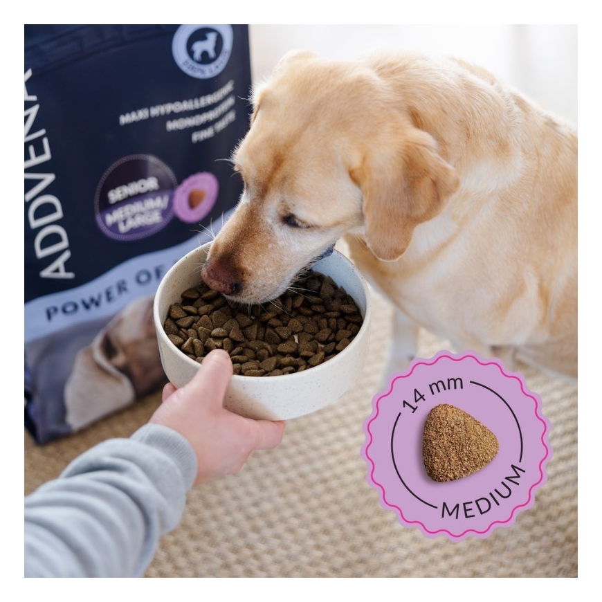 ADDVENA Looduse jõud vanemaealiste keskmise/suurte tõugude koerte jaoks - kuiv koeratoit - 10kg – 3