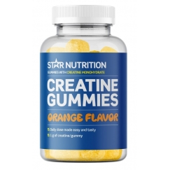 Star Nutrition Creatine Gummies Orange kreatīna monohidrāta 75 gab., 375 g