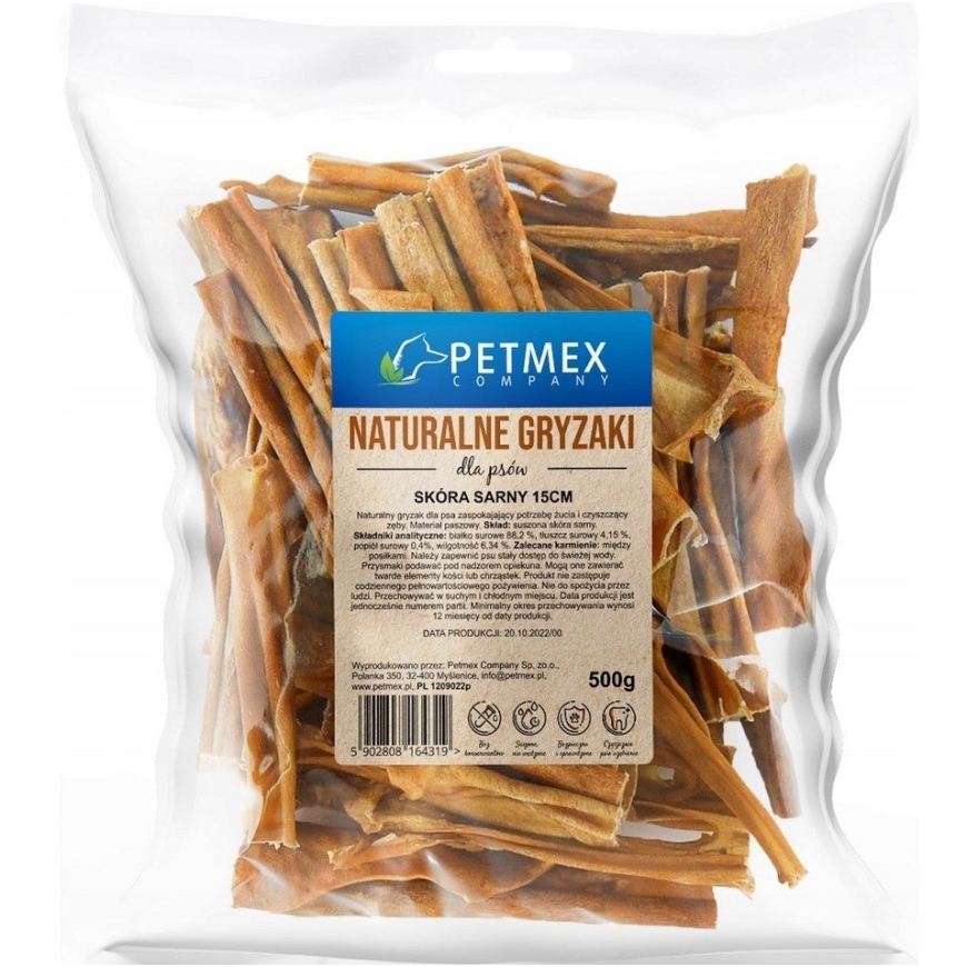 PETMEX Gaua āda 15 cm - suņu našķis - 500g