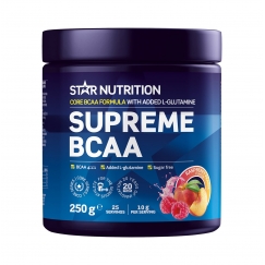 Star Nutrition Supreme Raspberry Peach BCAA milteliai, 250 g
