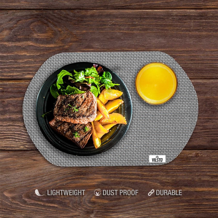VILSTO Heat resistant table mats (4pcs) Grey – 4