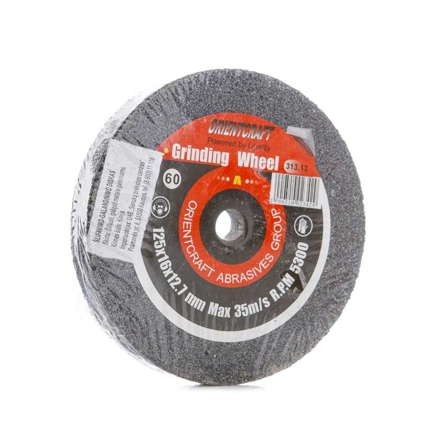 ORIENTCRAFT CERAM.GRIND.DISC STEEL 125X16X12.7 NR60