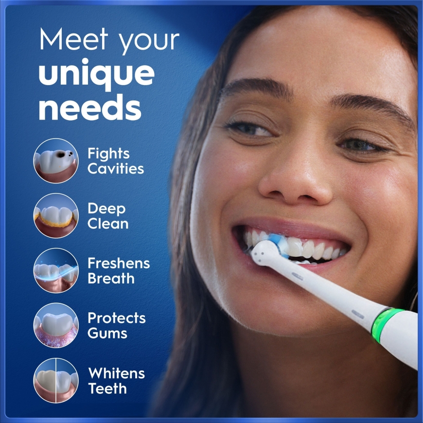 Oral-B iO5 sähköhammasharja, valkoinen + matkakotelo – 5