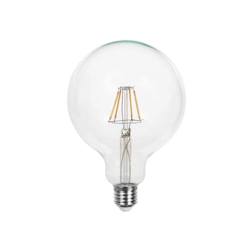 V-tac 10W LED filamentlamp, G125, E27, 3000K