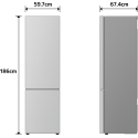 LG GBBS312APY refrigerator freezer, steel