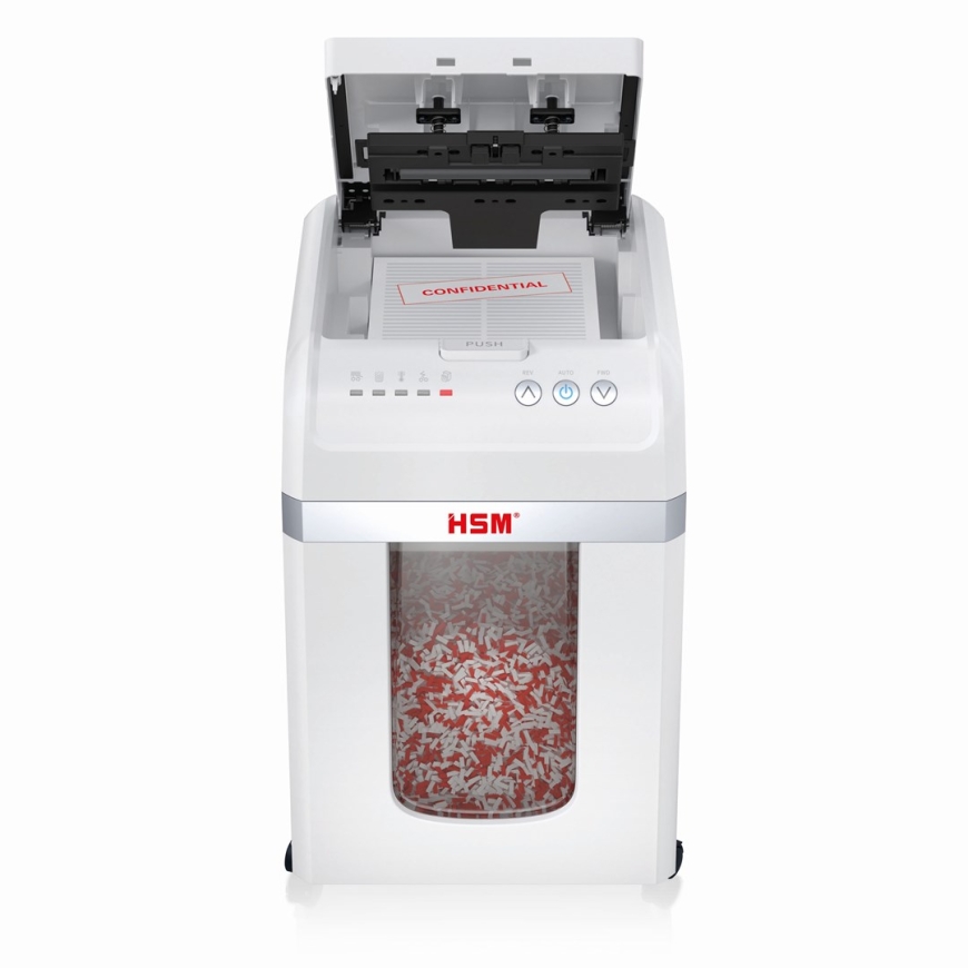 HSM Autofeed X200 paper shredder with automatic feeder, 30 L, P4, 4 x 12 mm – 2