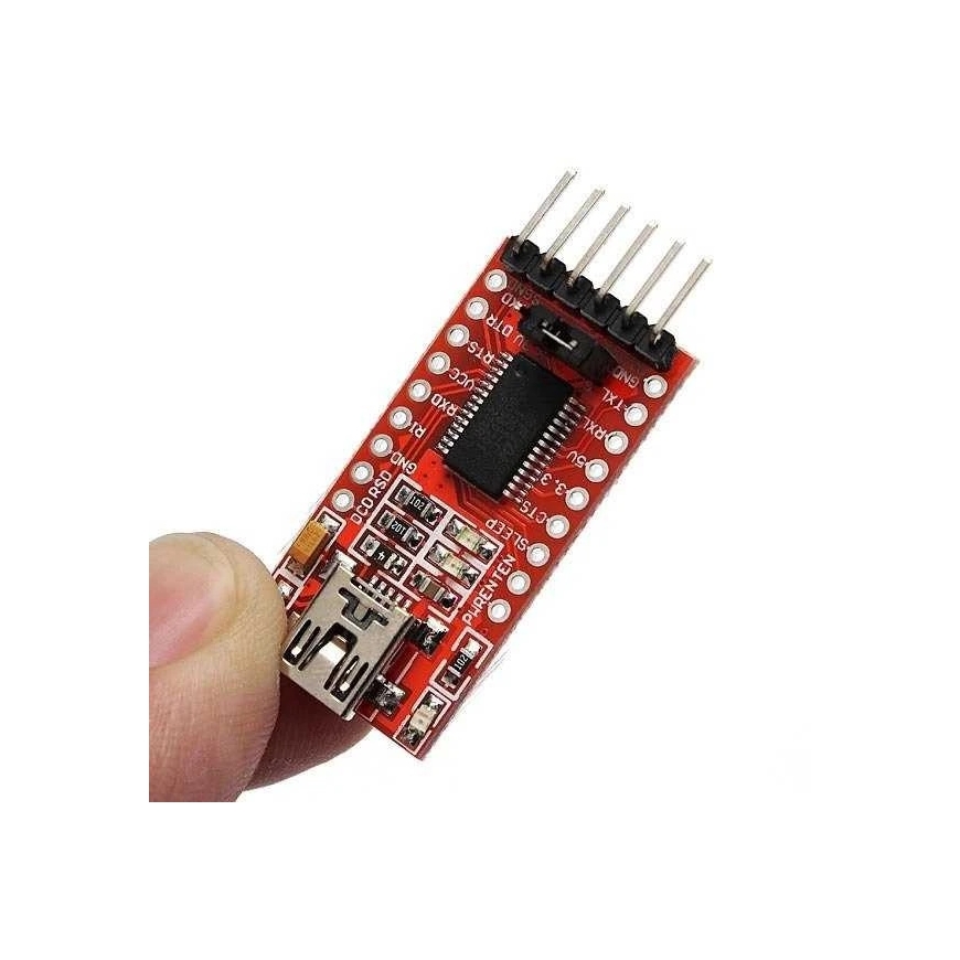 Oem RS232 – FT232 – FTDI USB/TTL konverteris – 5V/3.3V – UART – Arduino – 2