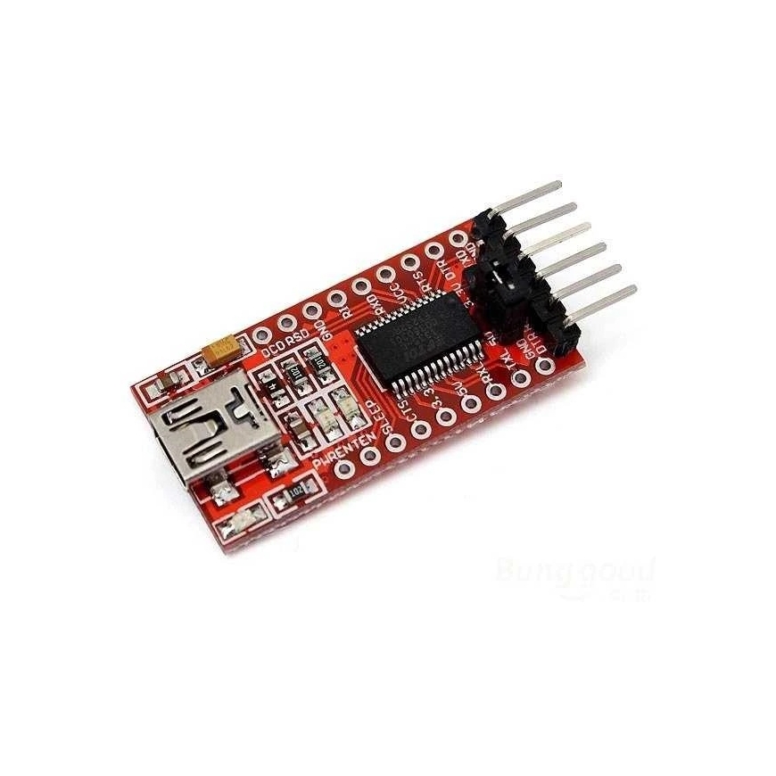 Oem RS232 – FT232 – FTDI USB/TTL-muunnin – 5V/3.3V – UART – Arduino – 3