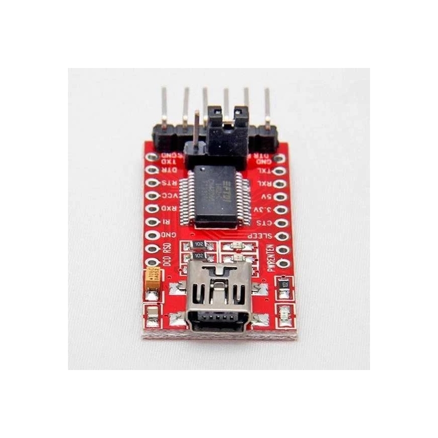 Oem RS232 – FT232 – FTDI USB/TTL-muunnin – 5V/3.3V – UART – Arduino – 5