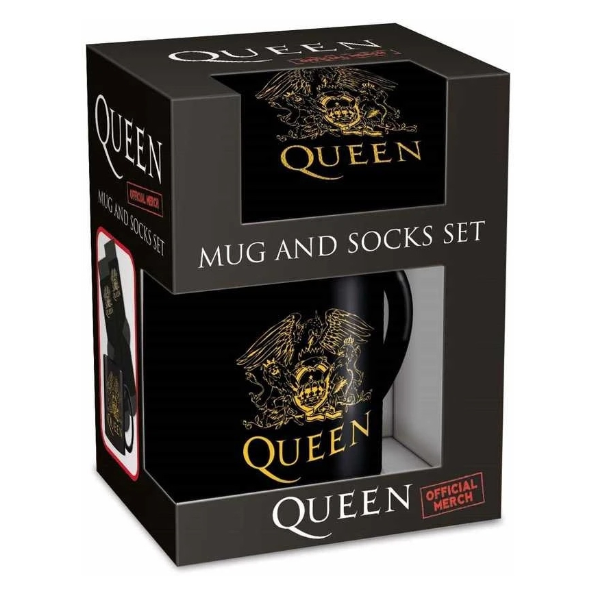 Pyramid International – QUEEN-muki- ja sukkasetti – UK-koot 3-8 (EU 36-41) – 2