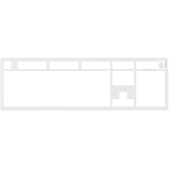 HyperX Alloy Rise Top Plate White