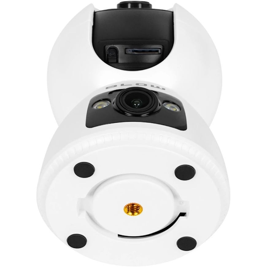 BLOW WiFi kamera ar diviem objektīviem, 3MP+3MP, T-266, Tuya, rotējoša bērnu uzraudzības kamera – 5