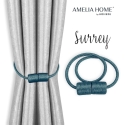 AmeliaHome Tumma sininen Verhokappa Surrey, 2 kpl AmeliaHome Tumma sininen Verhokappa Surrey, 2 kpl