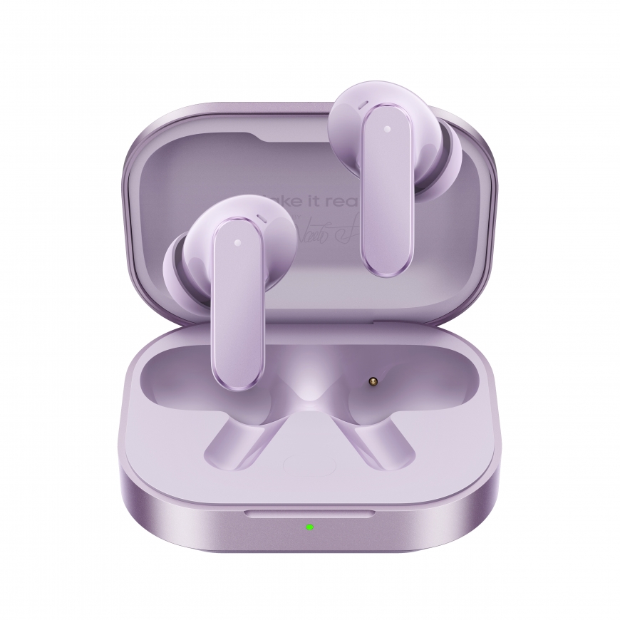 realme Buds Air8 wireless earbuds, purple