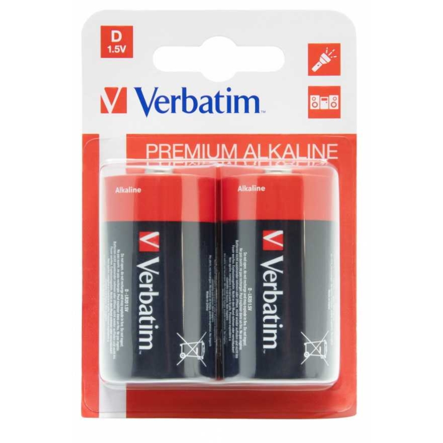 Verbatim 49923 D Alkaline 2-pack – 2