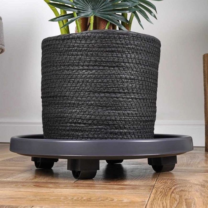 Nature Augalų padėklai su ratukais 35 cm – 2