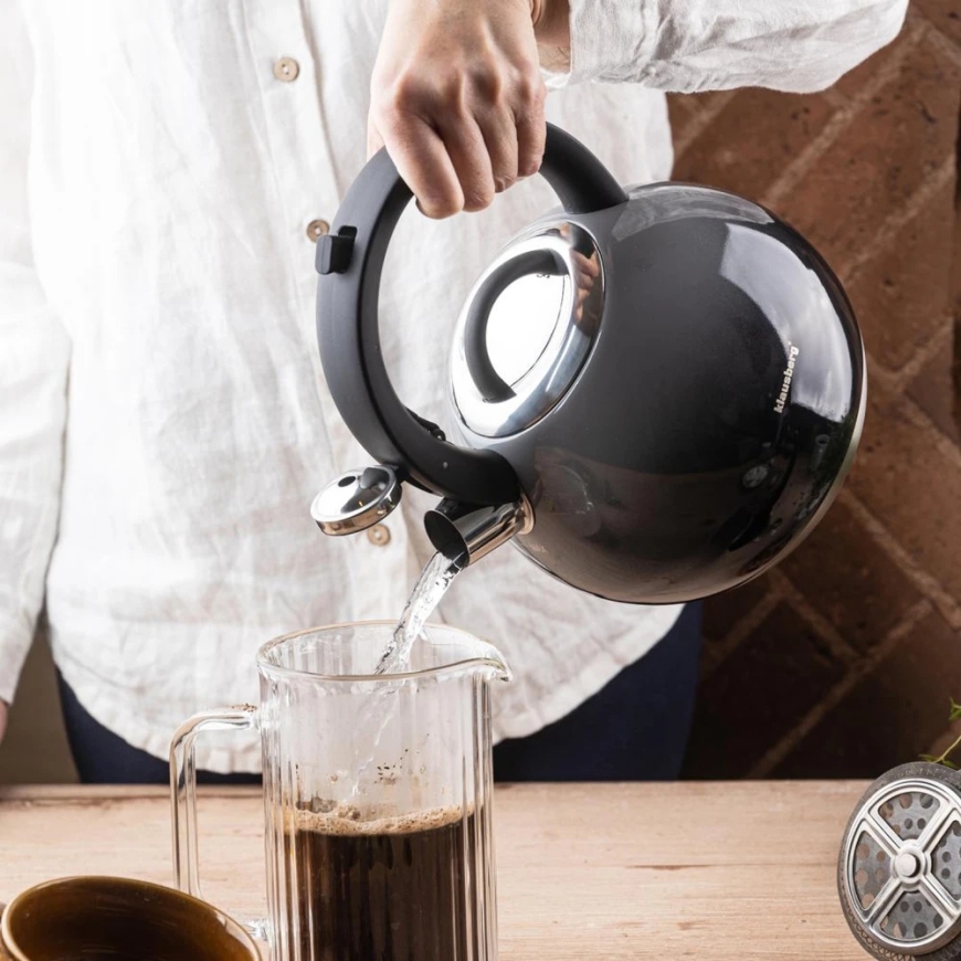 Kettle, Roostevabast terasest teekann 3 l grafiidihõbes, Klausberg KB-7955 – 3