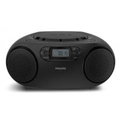 Philips TAZ2000B/10 portatīvais CD atskaņotājs ar FM radio, melns