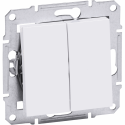 Schneider Electric Asfora 2-uusi / 2-nappinen valokatkaisin Schneider Electric Asfora 2-uusi / 2-nappinen valokatkaisin
