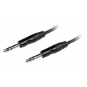 Fuj:tech 6,3 mm TRS uros – 6,3 mm TRS uros audiokaapeli, 2 m, musta Fuj:tech 6,3 mm TRS uros – 6,3 mm TRS uros audiokaapeli, 2 m, musta