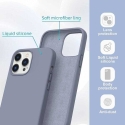 Riff "Minkštas silikono dėklas iPhone 13 Pro Max" Levandų pilkas Riff "Minkštas silikono dėklas iPhone 13 Pro Max" Levandų pilkas