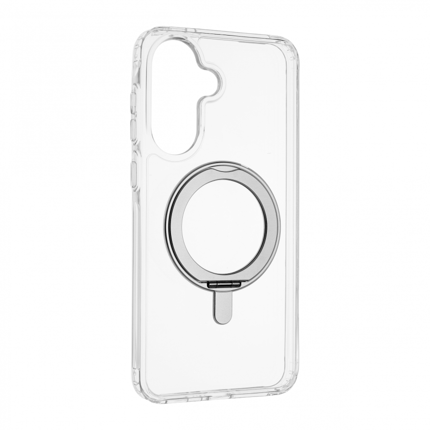 FoneKit Premium Kickstand MagSafe kaitseümbris jalustaga, Samsung Galaxy A57, läbipaistev – 3