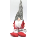 Saska Garden decorative gnome gray hat